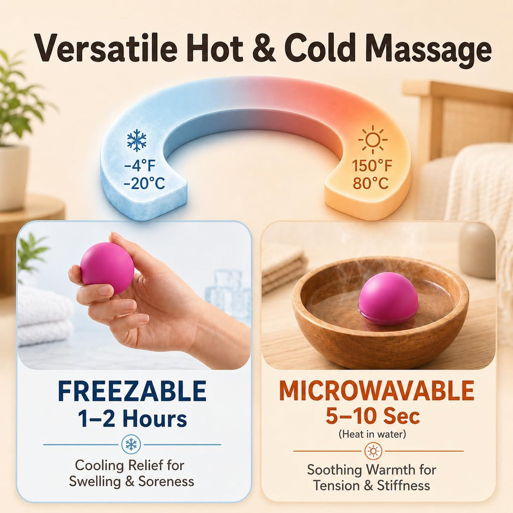 6Pcs Massage Ball Set with Peanut Ball, Spiky Ball, Lacrosse Ball