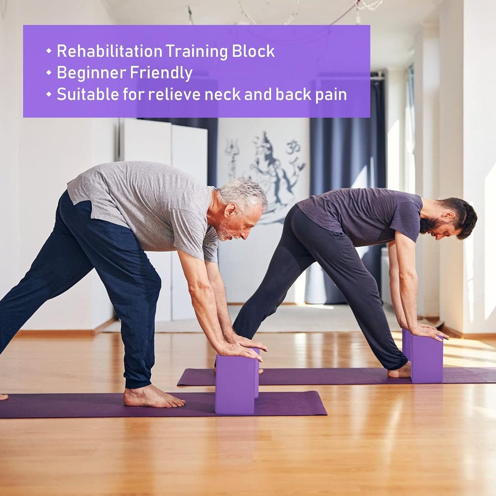 Wettarn 6 Pack EVA Yoga Blocks Bulk, Non Slip Pilates Brick