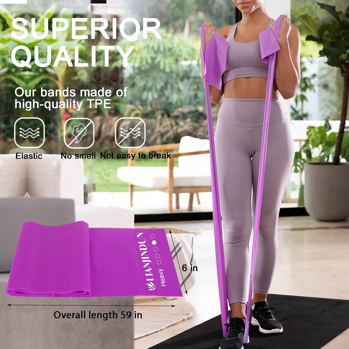 Resistance Bands for Working Out, Physical Therapy, Exercise, Pilates, Yoga