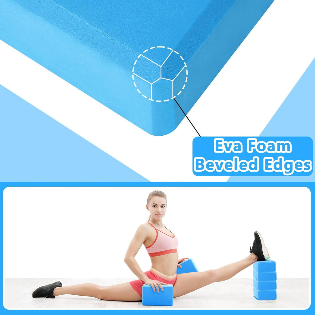 Honoson 20 Pcs Foam Yoga Blocks Bulk 9x6x3'' High Density