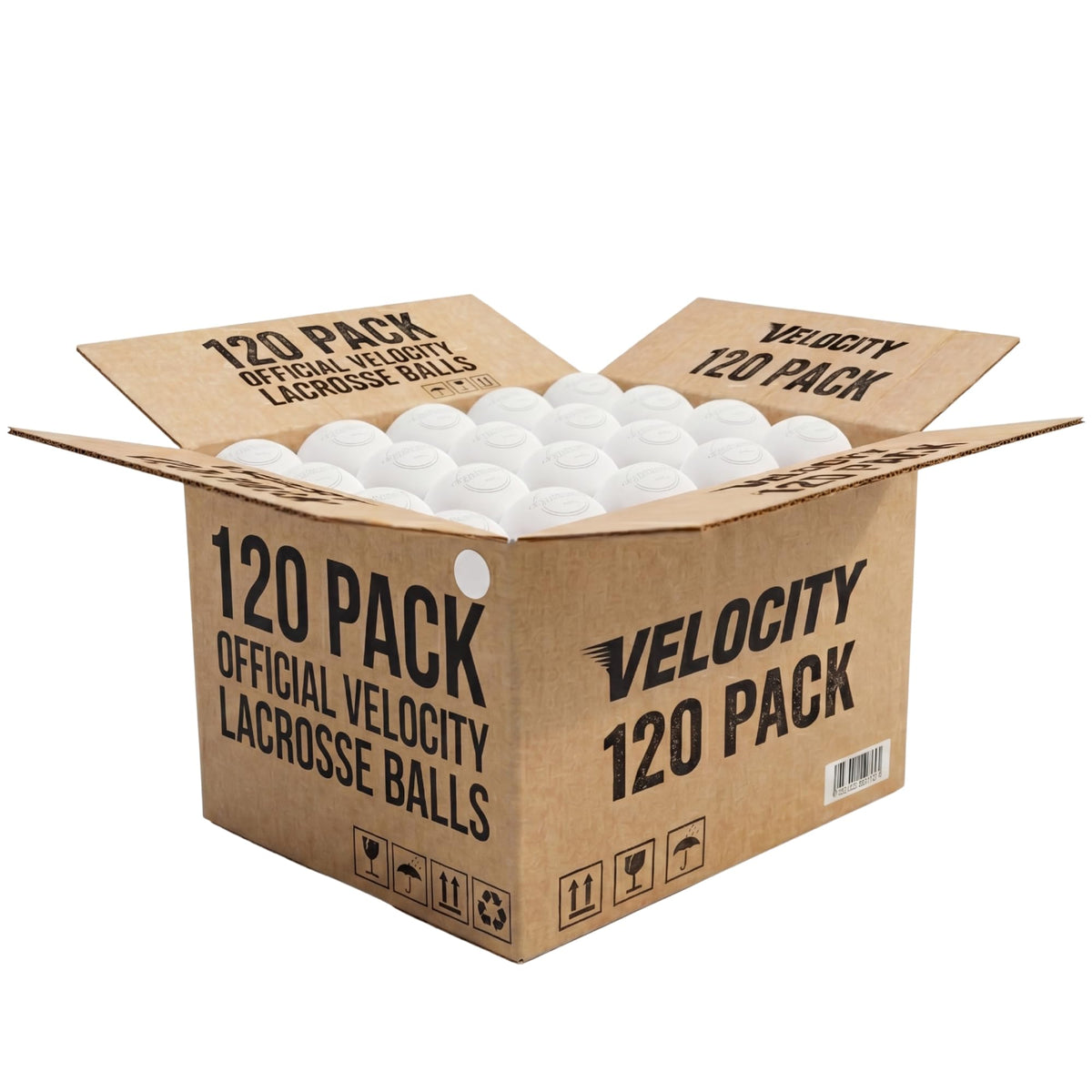 Velocity Lacrosse Balls - 1, 2, 3, 6, 12, 18, 24, 36, 60 and 120 Packs - for Practice, Official NFHS and College Approved Size
