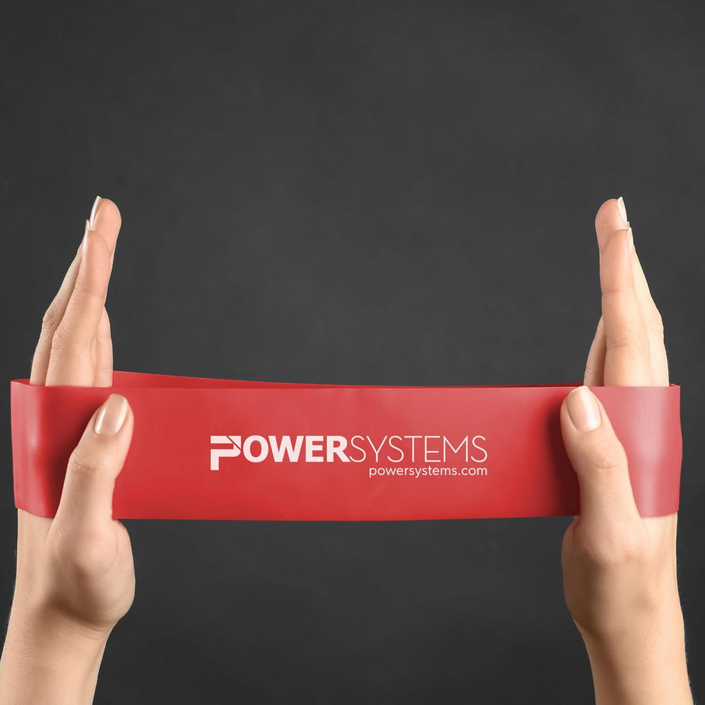 Power Systems Versa Loops Commercial Grade Resistance Bands 10 Pack Color Coded Exercise Loop Bands for Strength Training Physical Therapy Home Gym