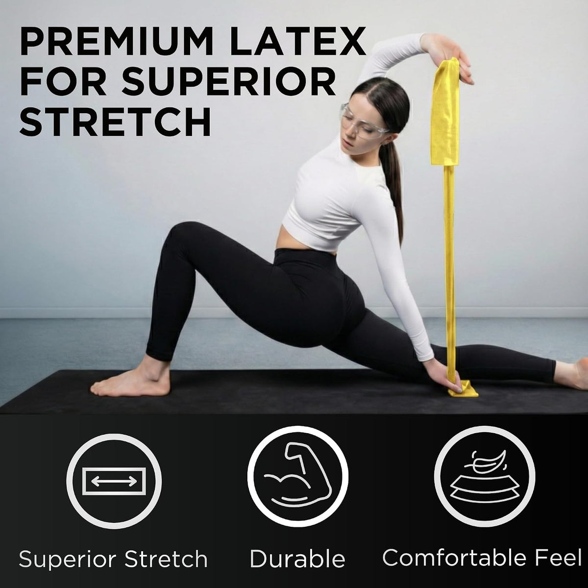 THERABAND Resistance Bands Set, Elastic Bands for Exercise & Physical Therapy, Strength Training for Upper & Lower Body Fitness