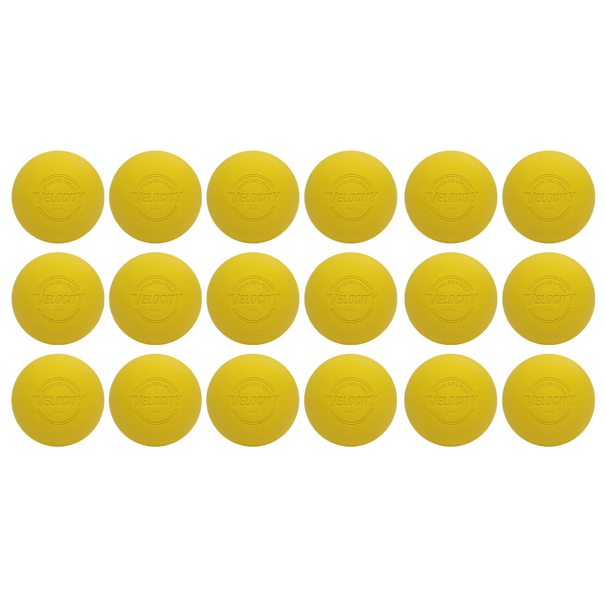 Velocity Lacrosse Balls - 1, 2, 3, 6, 12, 18, 24, 36, 60 and 120 Packs - for Practice, Official NFHS and College Approved Size