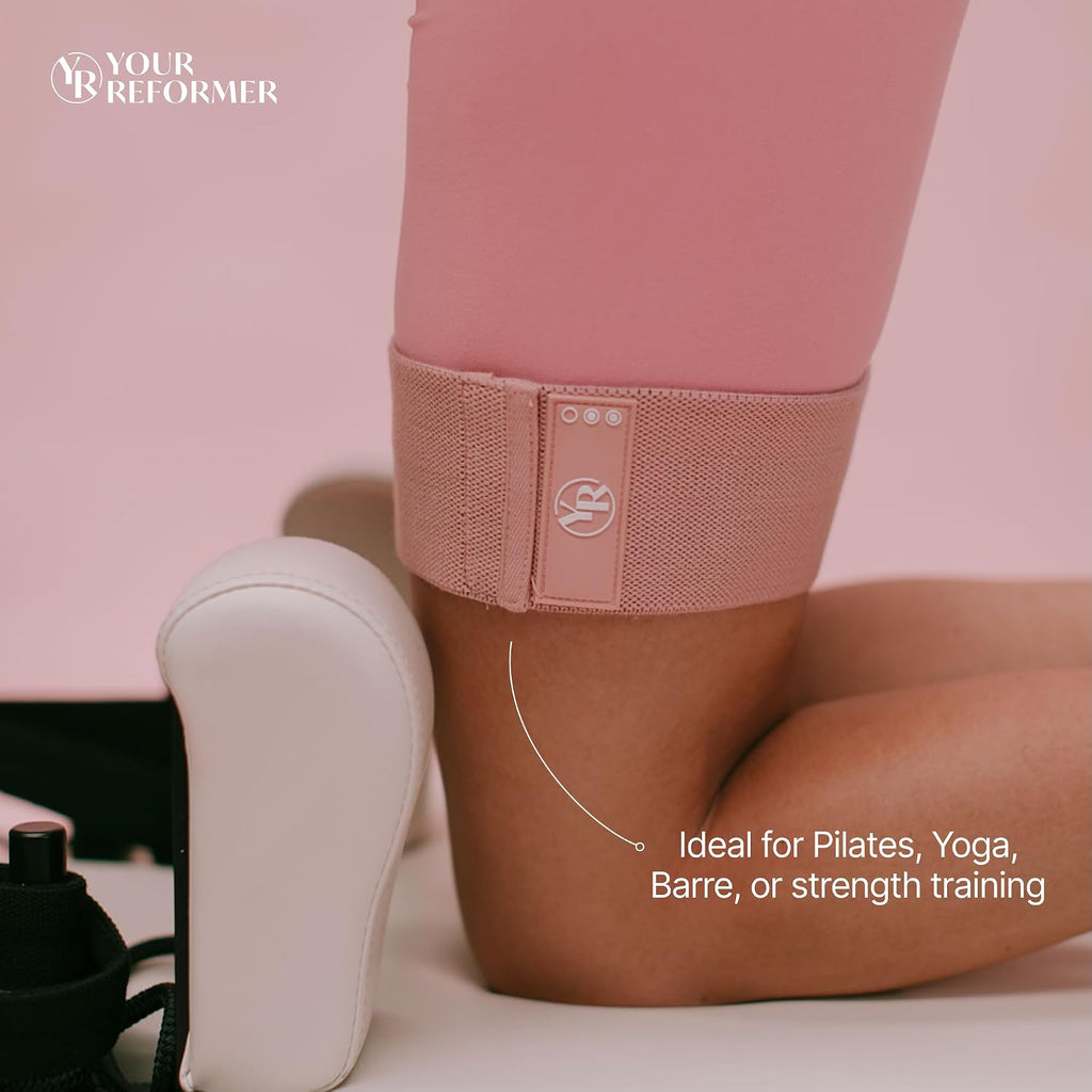 Fabric Booty Bands Set, 3 Resistance Levels for Pilates