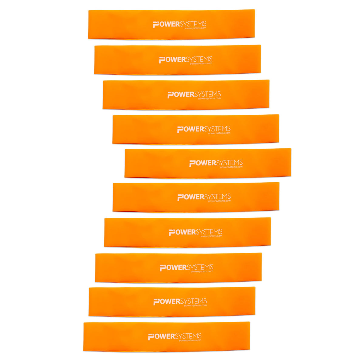 Power Systems Versa Loops Commercial Grade Resistance Bands 10 Pack Color Coded Exercise Loop Bands for Strength Training Physical Therapy Home Gym
