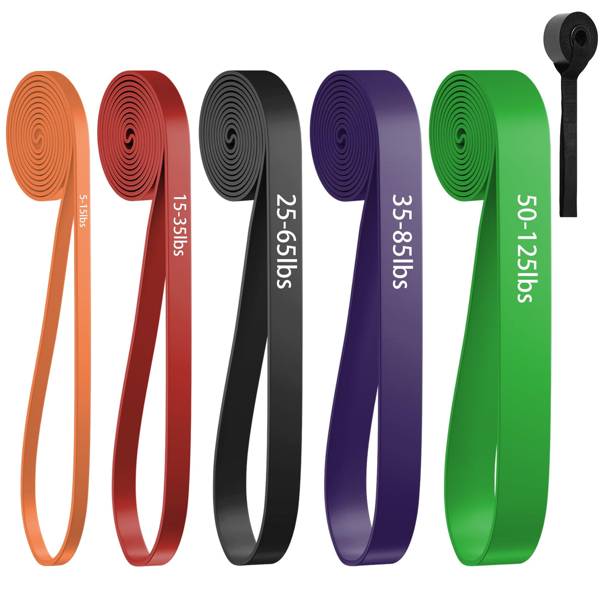 Resistance Bands, Pull Up Assist Bands - Workout Bands, Eexercise Bands, Long Resistance Bands Set for Working Out, Fitness, Training, Physical Therapy for Men Women