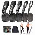 Dapofajo Resistance Bands for Working Out: 5-Level Anti-Snap Silicone Bands