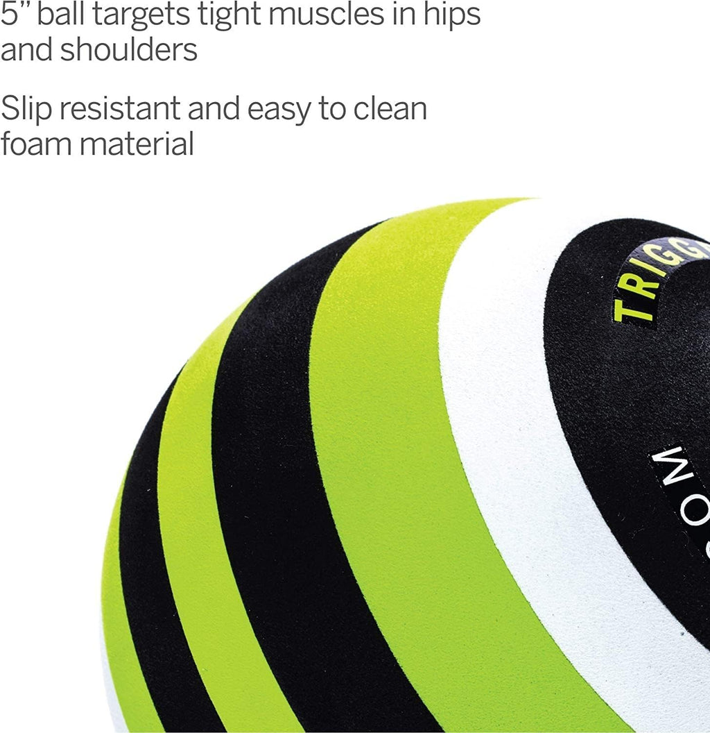 TRIGGERPOINT Performance Foam Massage Ball for Deep-Tissue Massage, MB5 (5-inch) -5" L x 5" W x 5" H