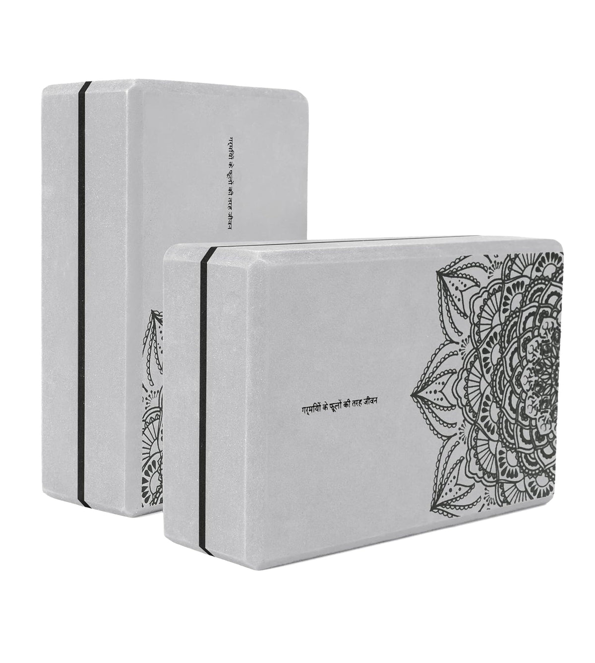 nuveti Non-Slip & High Density Yoga Block set of 2 for Pilates 9"x6"x3"