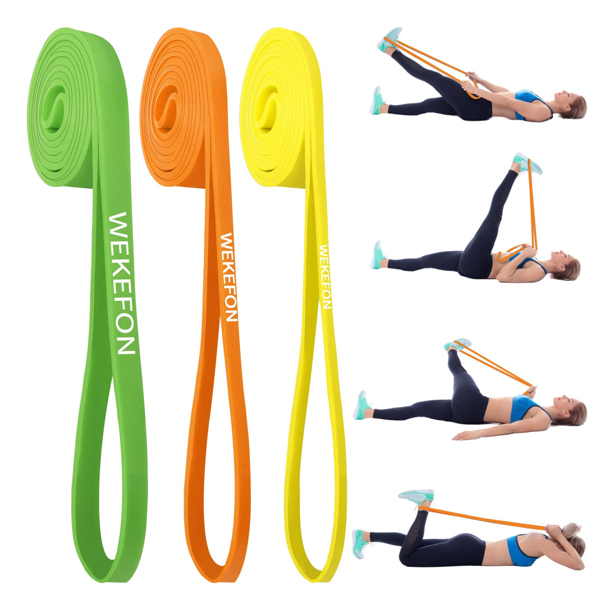 Resistance Bands Set, Pull Up Assist Bands - Stretch Resistance Band - Mobility Band Powerlifting Exercise Bands for Resistance Training, Physical Therapy, Home Workouts