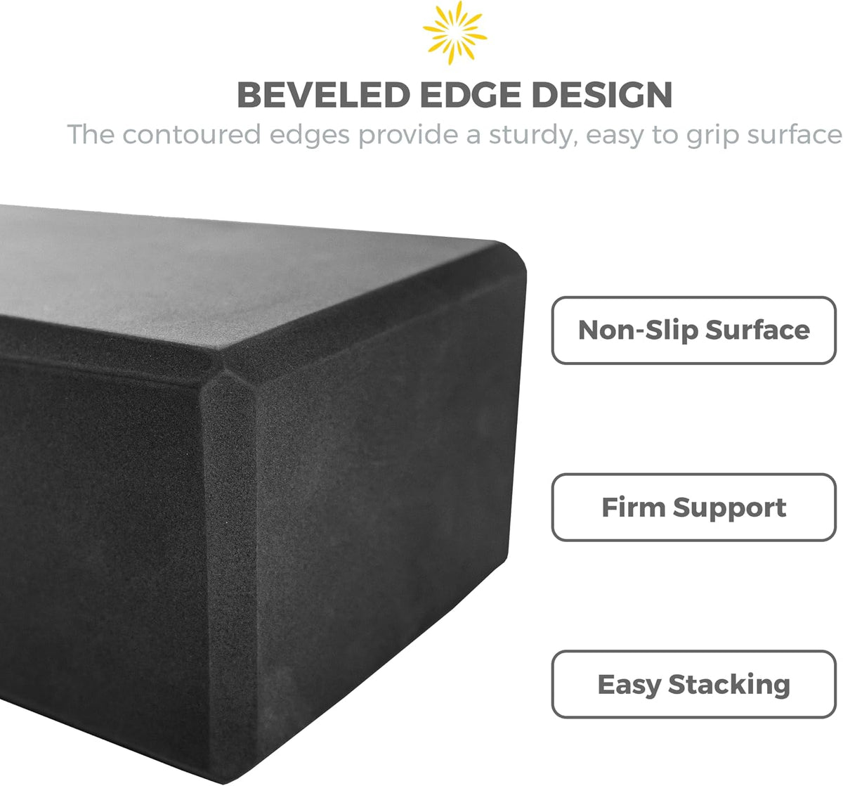 6 Pack 4" Yoga Block, EVA Foam Yoga Brick