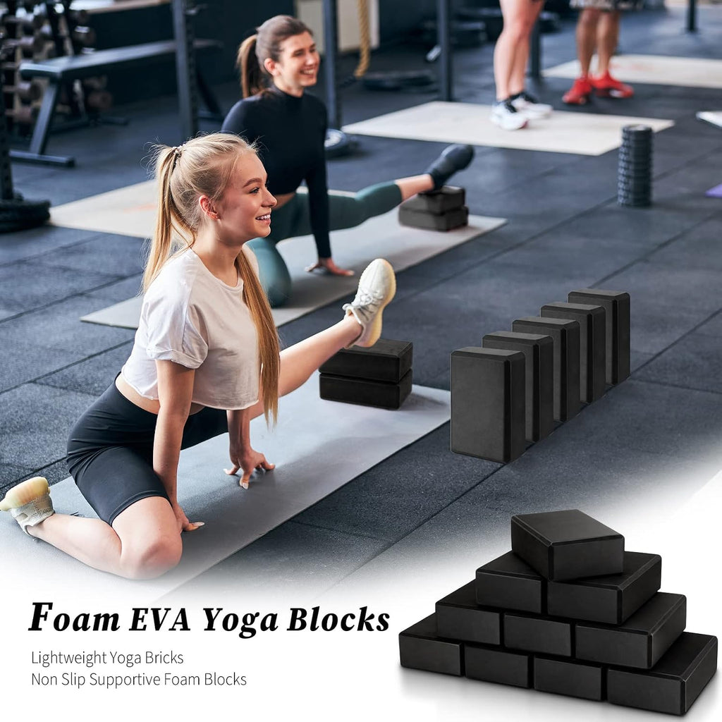 10 Pcs Yoga Blocks Bulk Foam Eva Non Slip Lightweight Bricks Yoga