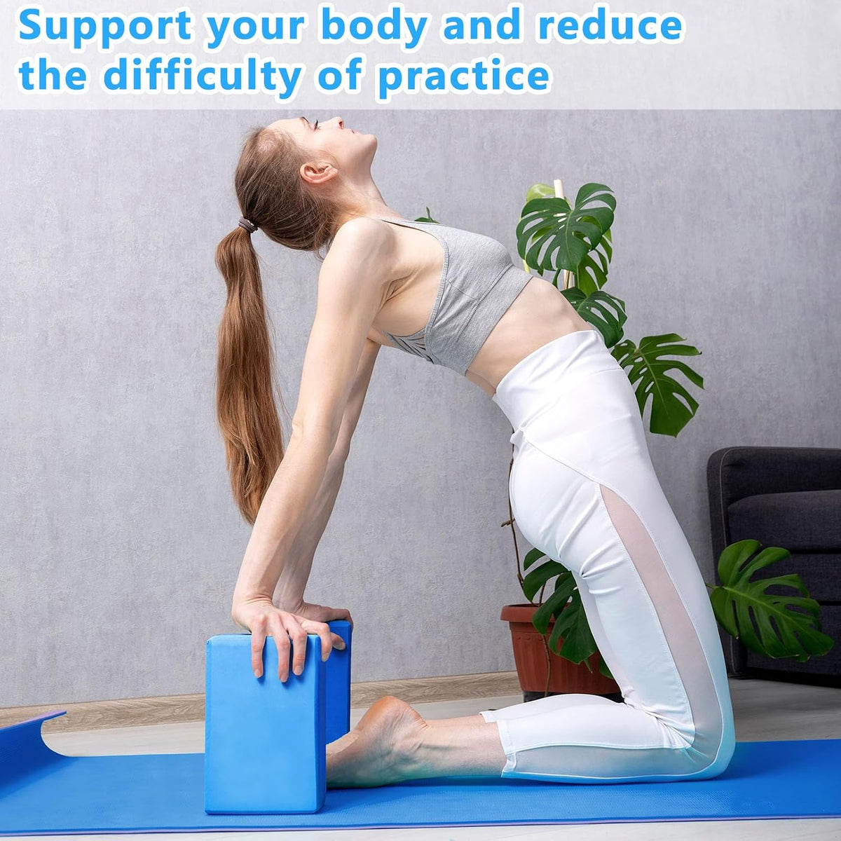Honoson 20 Pcs Foam Yoga Blocks Bulk 9x6x3'' High Density