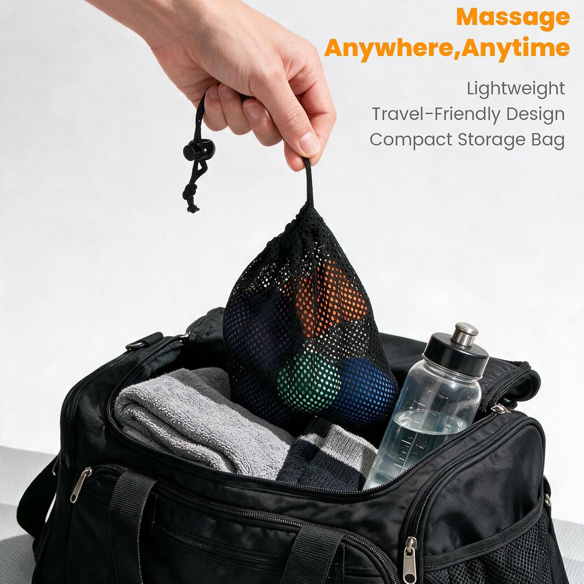 Massage Ball Set with Peanut, Lacrosse, Spiky & Trigger Point Therapy Balls