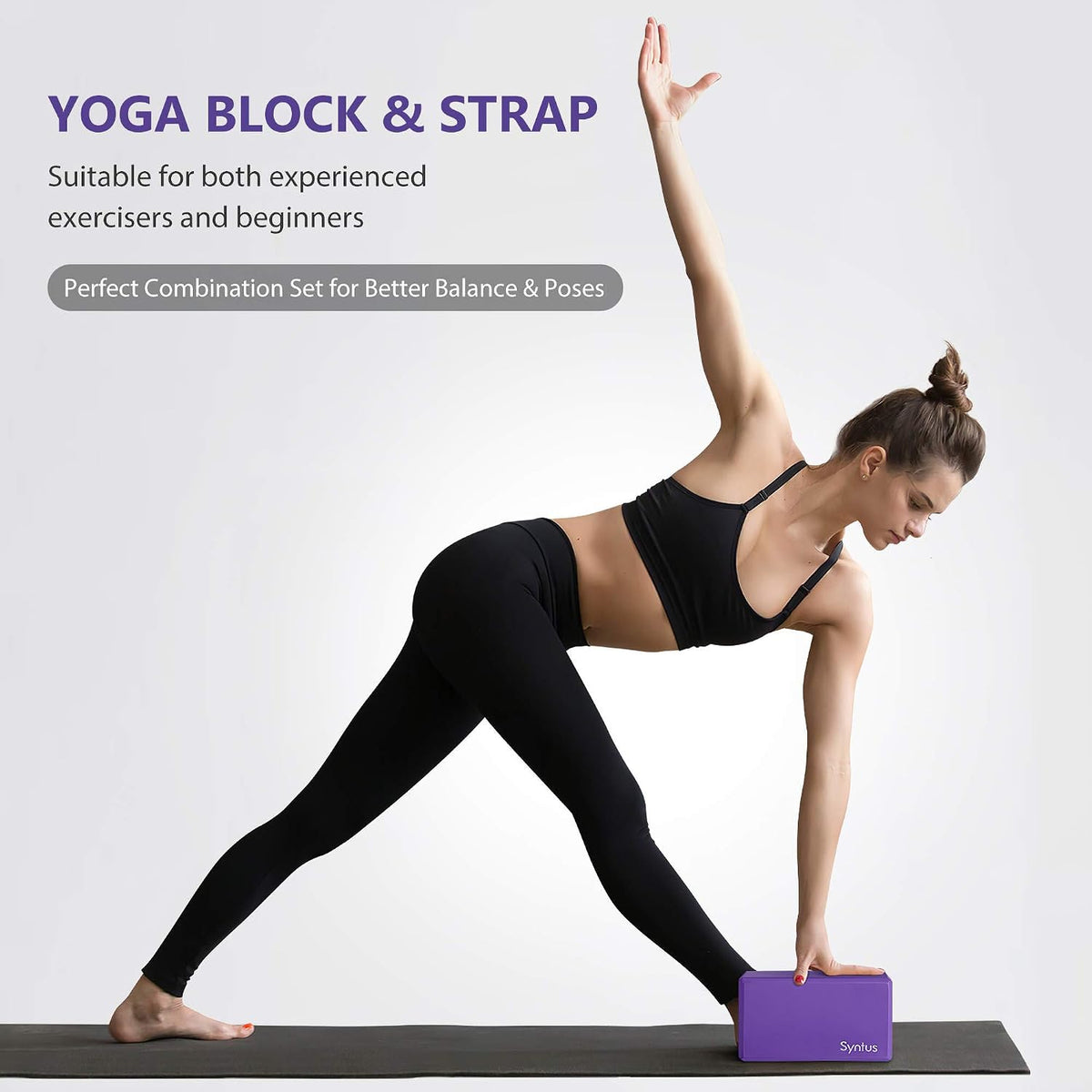 Syntus Yoga Block for Fitness, Pilates, Stretching and Toning