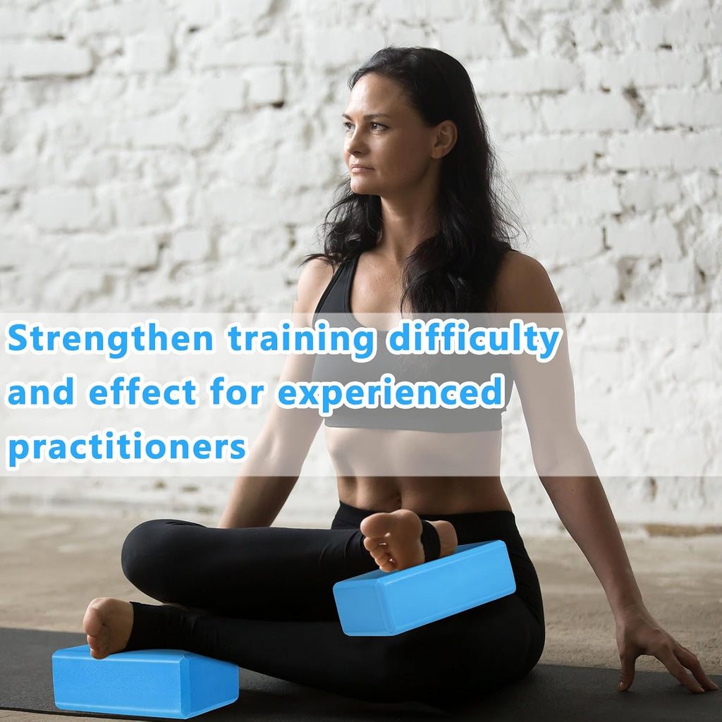 Honoson 20 Pcs Foam Yoga Blocks Bulk 9x6x3'' High Density
