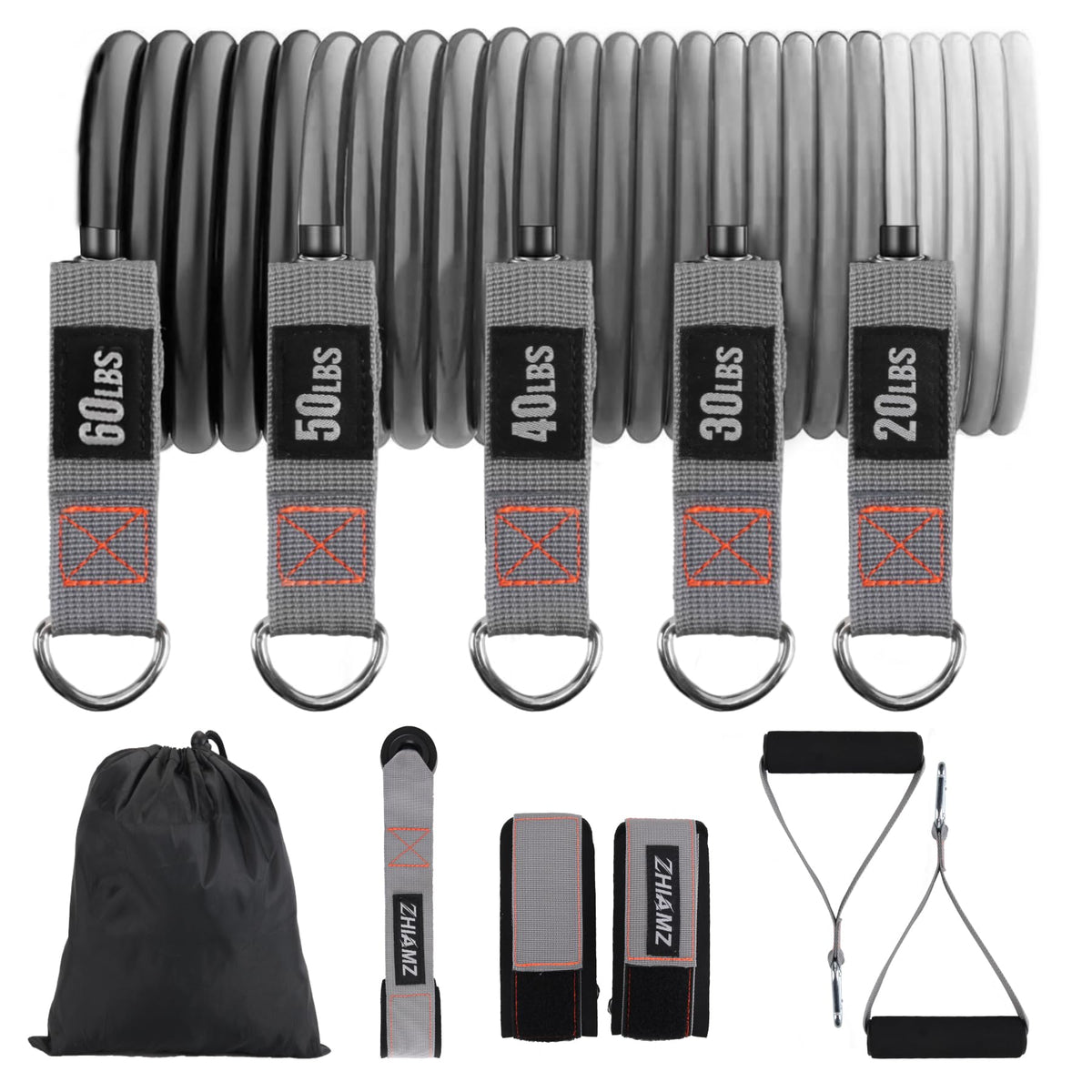 Resistance Bands with Handles, Exercise Bands with Handles, Door Anchor