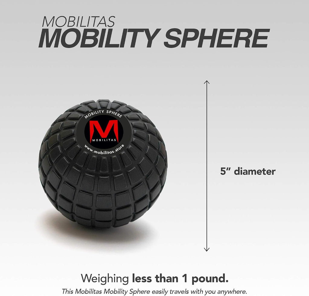 Mobility Sphere - 5 Inch Large Massage Ball Roller, Myofascial Release Ball & Psoas Release Tool - Trigger Point Massage Tool, Foam Roller Mobility for Muscle Recovery