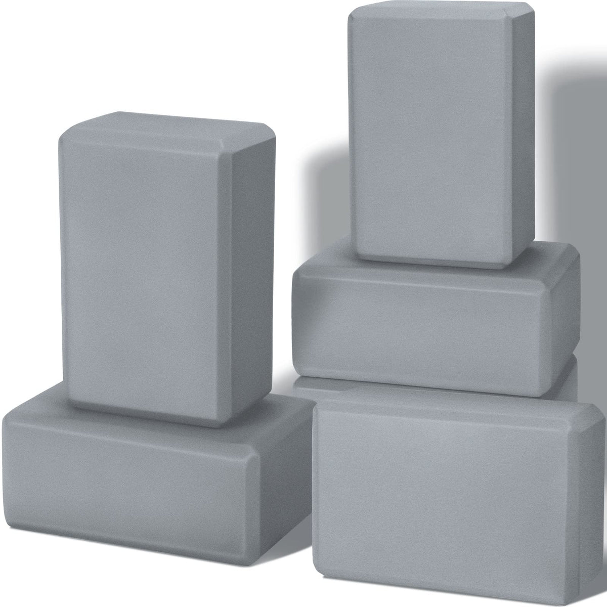 Wettarn 6 Pack EVA Yoga Blocks Bulk, Non Slip Pilates Brick