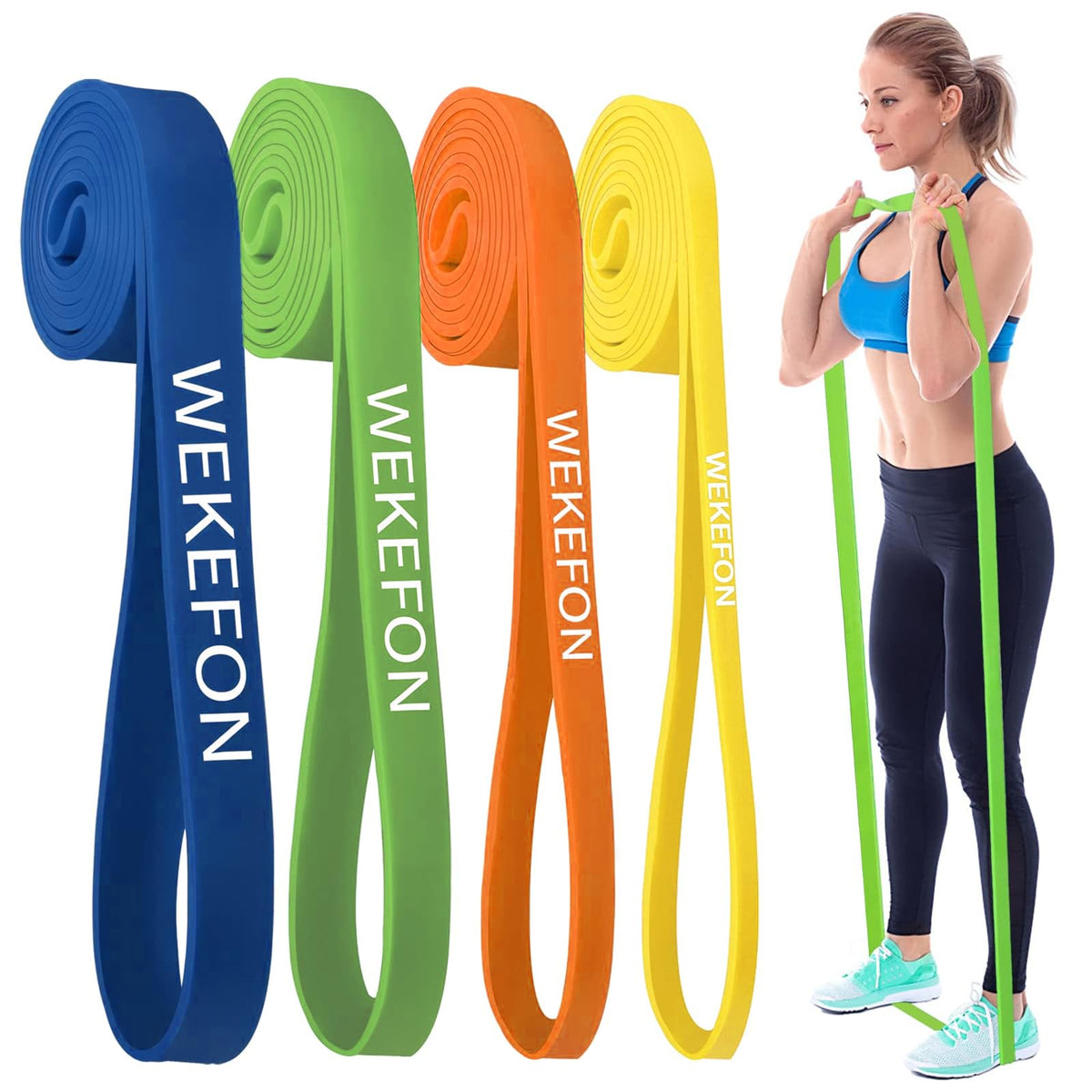 Resistance Bands Set, Pull Up Assist Bands - Stretch Resistance Band - Mobility Band Powerlifting Exercise Bands for Resistance Training, Physical Therapy, Home Workouts