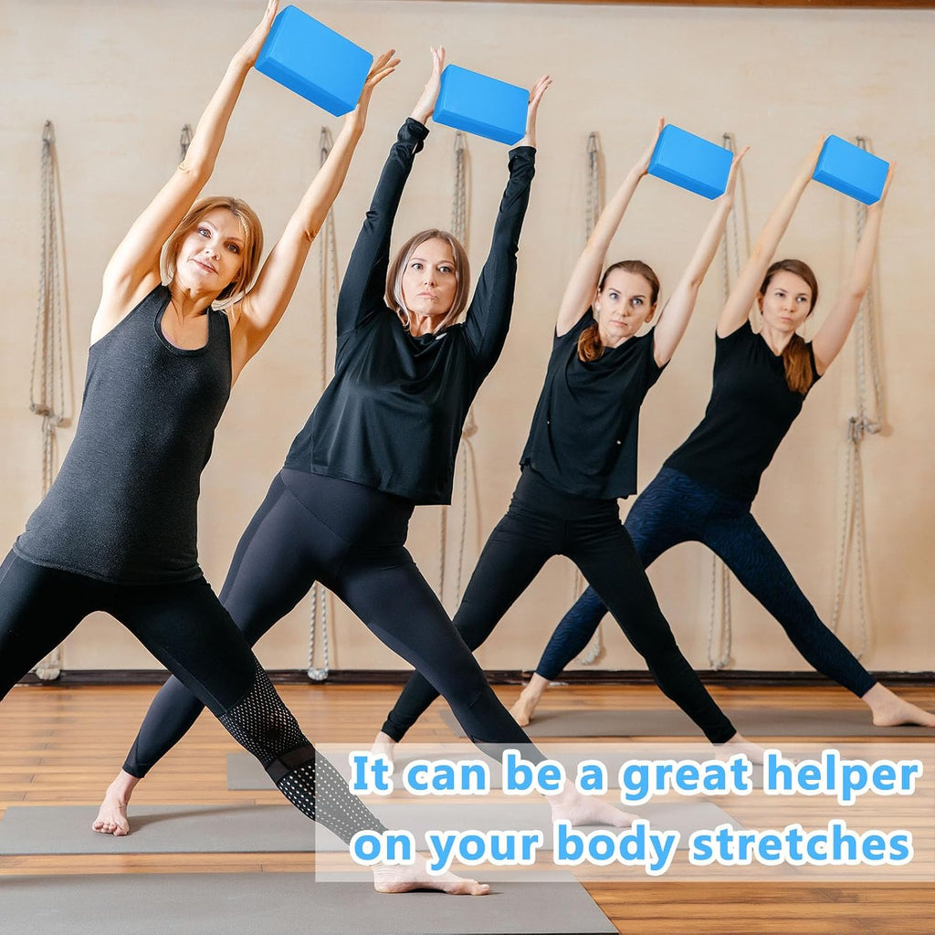 Honoson 20 Pcs Foam Yoga Blocks Bulk 9x6x3'' High Density