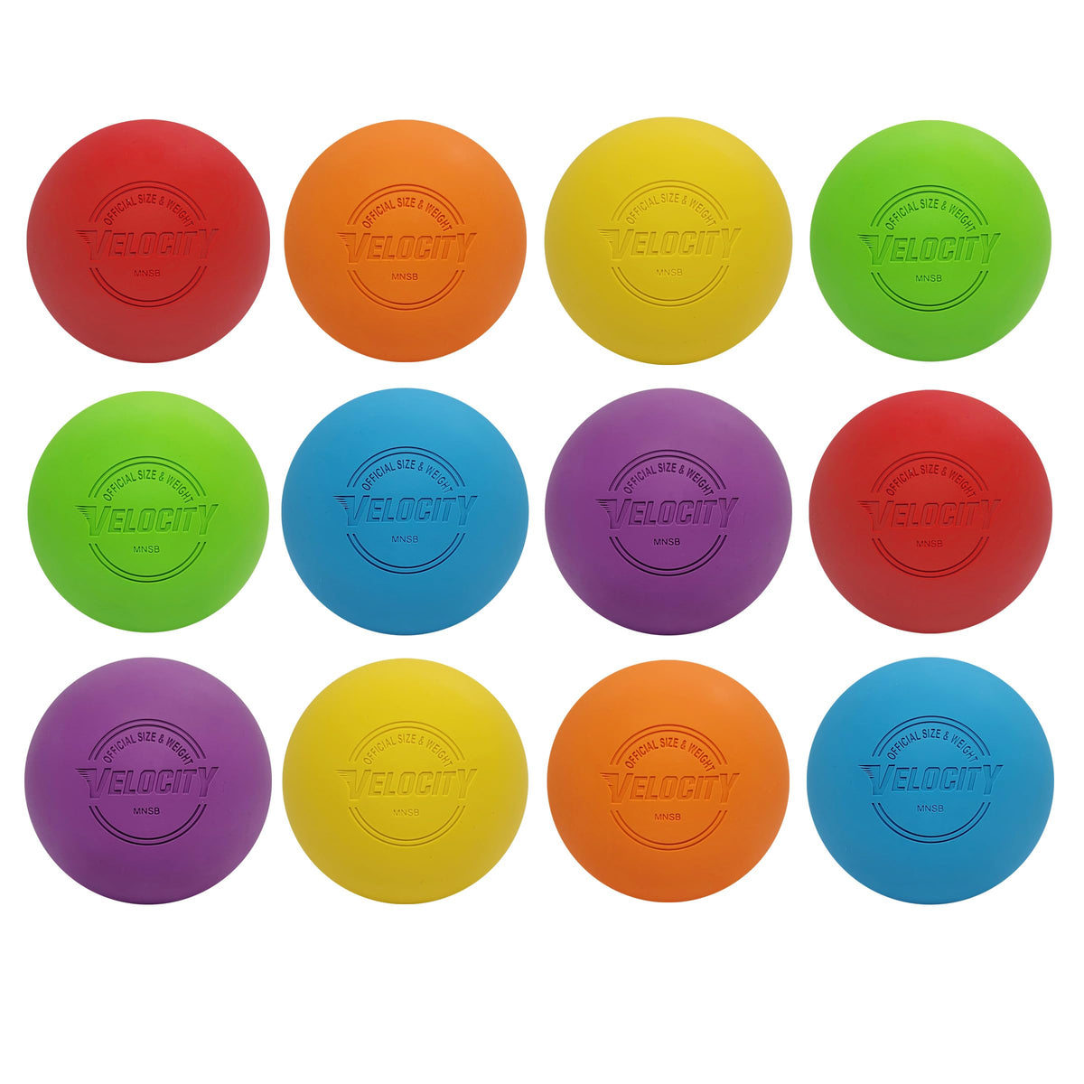 Velocity Lacrosse Balls - 1, 2, 3, 6, 12, 18, 24, 36, 60 and 120 Packs - for Practice, Official NFHS and College Approved Size