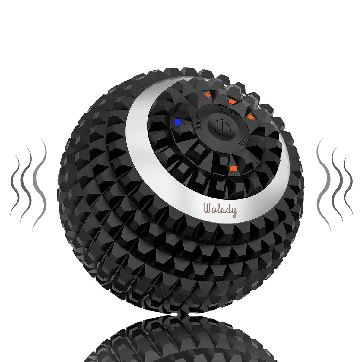 Vibrating Massage Ball 4-Speed High-Intensity Fitness Yoga Massage Roller, Relieving Muscle Tension Pain & Pressure Massaging Balls (Black)
