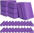 Lenwen 30 Pcs Purple Yoga Blocks Bulk 9'' x 6'' x 3'', EVA Foam Blocks