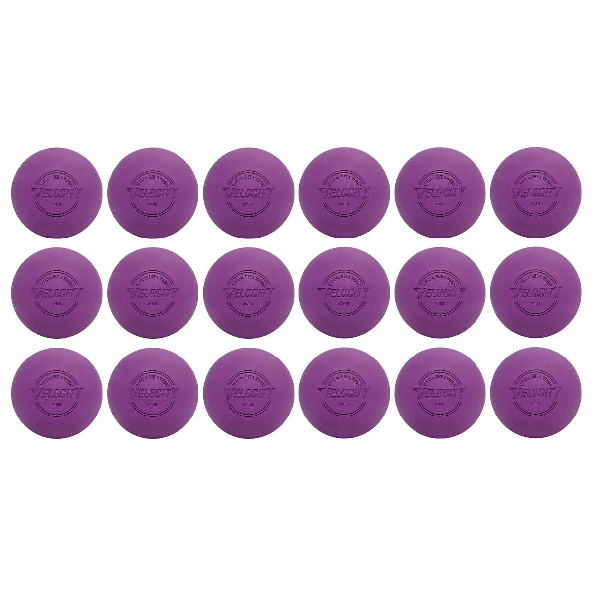 Velocity Lacrosse Balls - 1, 2, 3, 6, 12, 18, 24, 36, 60 and 120 Packs - for Practice, Official NFHS and College Approved Size