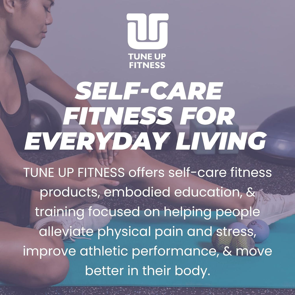 YOGA TUNE UP® Therapy Balls in Tote by Tune Up Fitness - Massage Balls for Trigger Point, Pressure Point & Myofascial Release - Use as Single or Peanut Ball for Pain Relief & Relaxation (Apple Green)