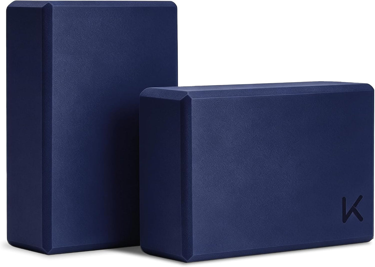KEEP Yoga Block, High-Density EVA Foam 2 Pack Yoga Block with Non-Slip Textured Surface, Supportive, Lightweight - Ideal for Yoga