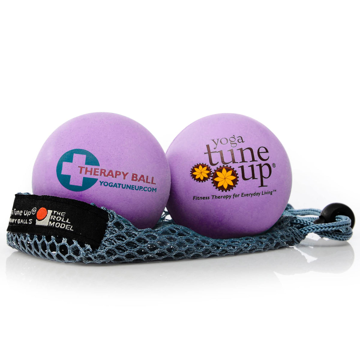 YOGA TUNE UP® Therapy Balls in Tote by Tune Up Fitness - Massage Balls for Trigger Point, Pressure Point & Myofascial Release - Use as Single or Peanut Ball for Pain Relief & Relaxation (Apple Green)