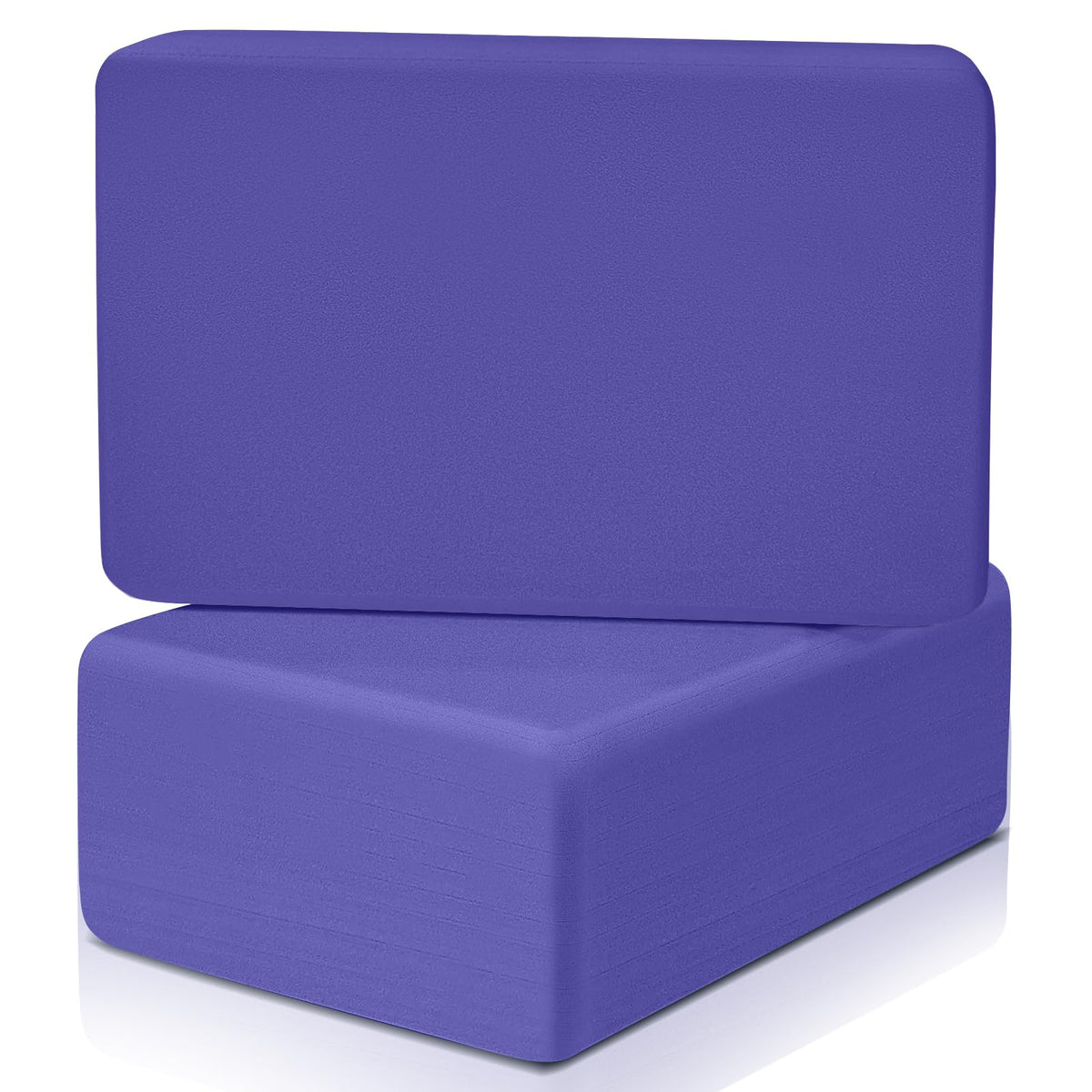 biguphate 2 Pack Yoga Blocks, 3"x6"x9" Rounded Edges Non-Slip, Yoha Bricks