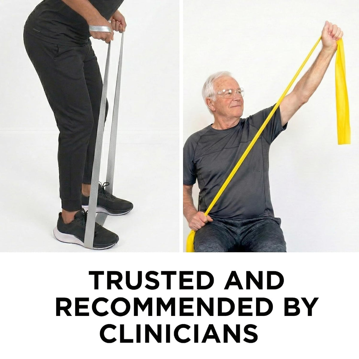 THERABAND Professional Latex Resistance Band Set, Pack of 7, 6 Ft
