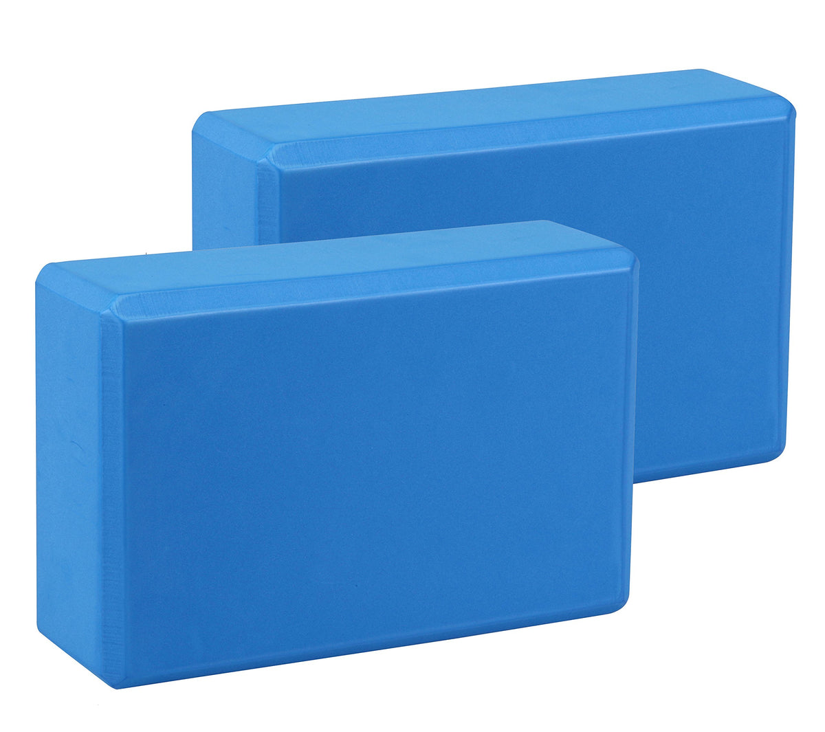EXERZ Yoga Blocks 2 pack, Gym Blocks, Exercise Workout Fitness Bricks, Pilates Stretch Handstand Non-Slip
