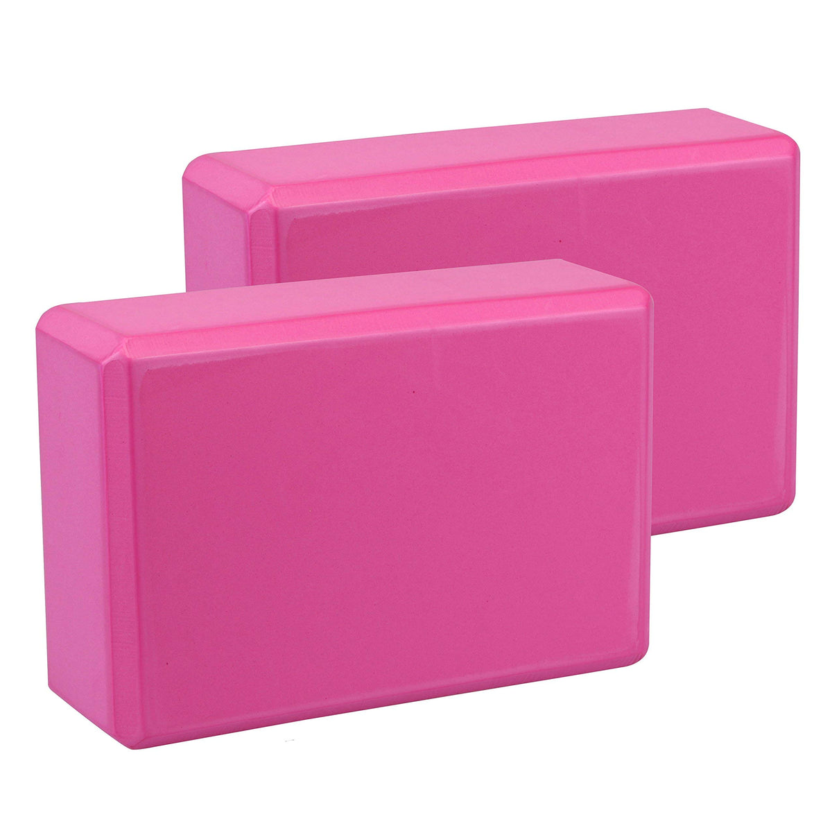 EXERZ Yoga Blocks 2 pack, Gym Blocks, Exercise Workout Fitness Bricks, Pilates Stretch Handstand Non-Slip