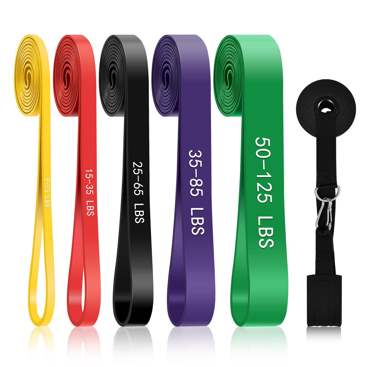 5-Level Resistance Bands for Working Out, Pull Up Assistance Bands