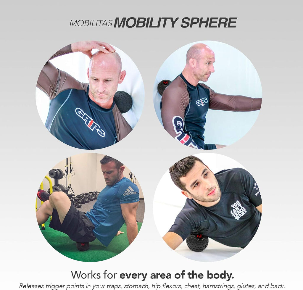 Mobility Sphere - 5 Inch Large Massage Ball Roller, Myofascial Release Ball & Psoas Release Tool - Trigger Point Massage Tool, Foam Roller Mobility for Muscle Recovery