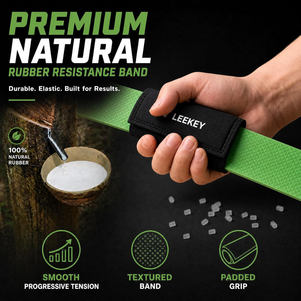 LEEKEY Pull Up Assistance Bands, Resistance Bands for Exercise, 5-Pack