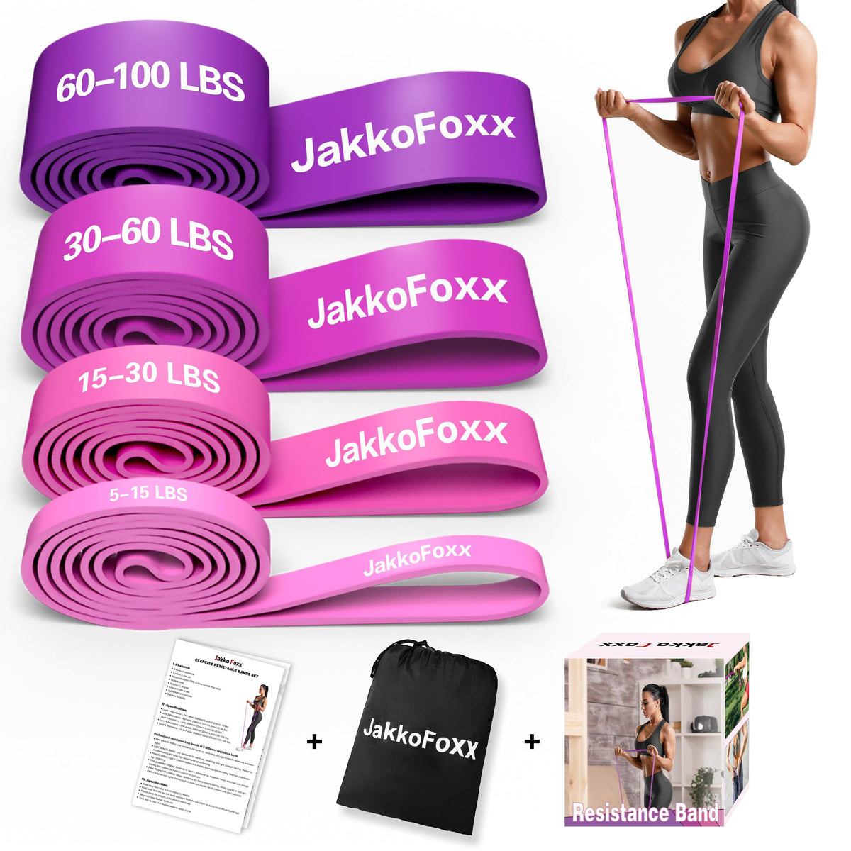 Resistance Bands,Pull Up Bands,Stretching Assist Bands Set for Men & WomenPortable Exercise, Muscle Training,Physical Therapy,Exercise Workout Bands for Working Out