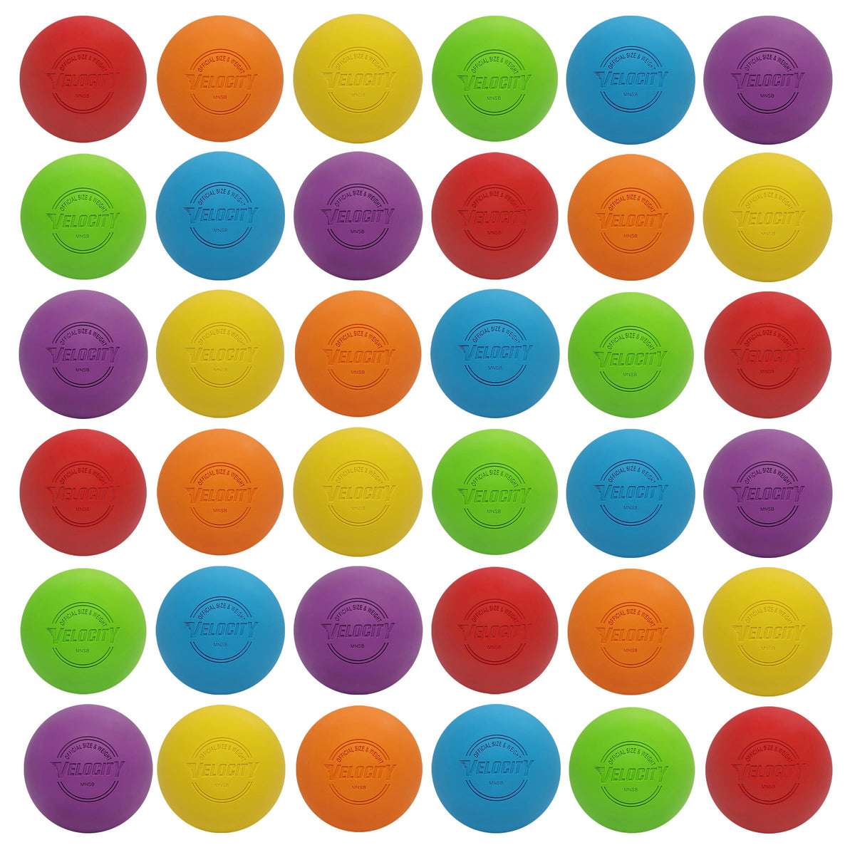 Velocity Lacrosse Balls - 1, 2, 3, 6, 12, 18, 24, 36, 60 and 120 Packs - for Practice, Official NFHS and College Approved Size