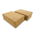 Bean Products Yoga Blocks, Standard & Large Sizes - Studio Grade, Non-Slip, Made from Eco Friendly Materials - 100% Natural Cork or Foam - Improves Stability & Alignment - Single Block or 2 Pack Sets