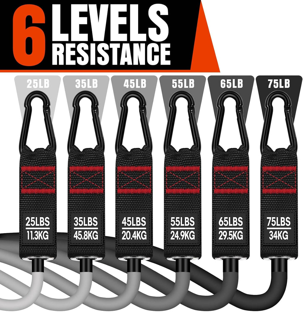 Heavy Resistance Bands for Working Out, 300LBS Exercise Bands with Handles