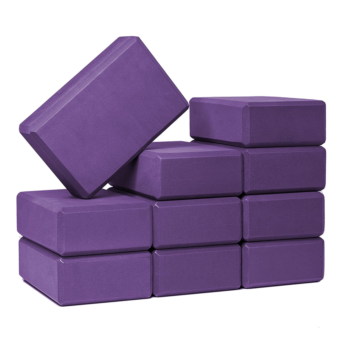 3in Foam Bulk Yoga Blocks, 10 Pack