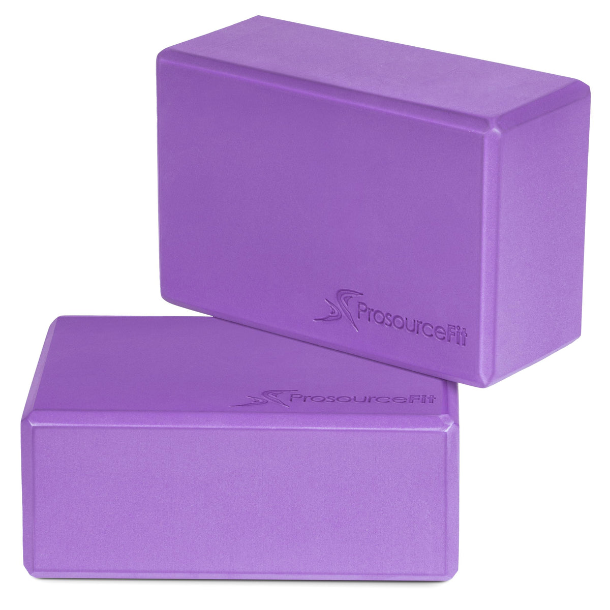 ProsourceFit Foam Yoga Blocks, High Density EVA Yoga Bricks 4”x 6” x 9” (Set of 2)