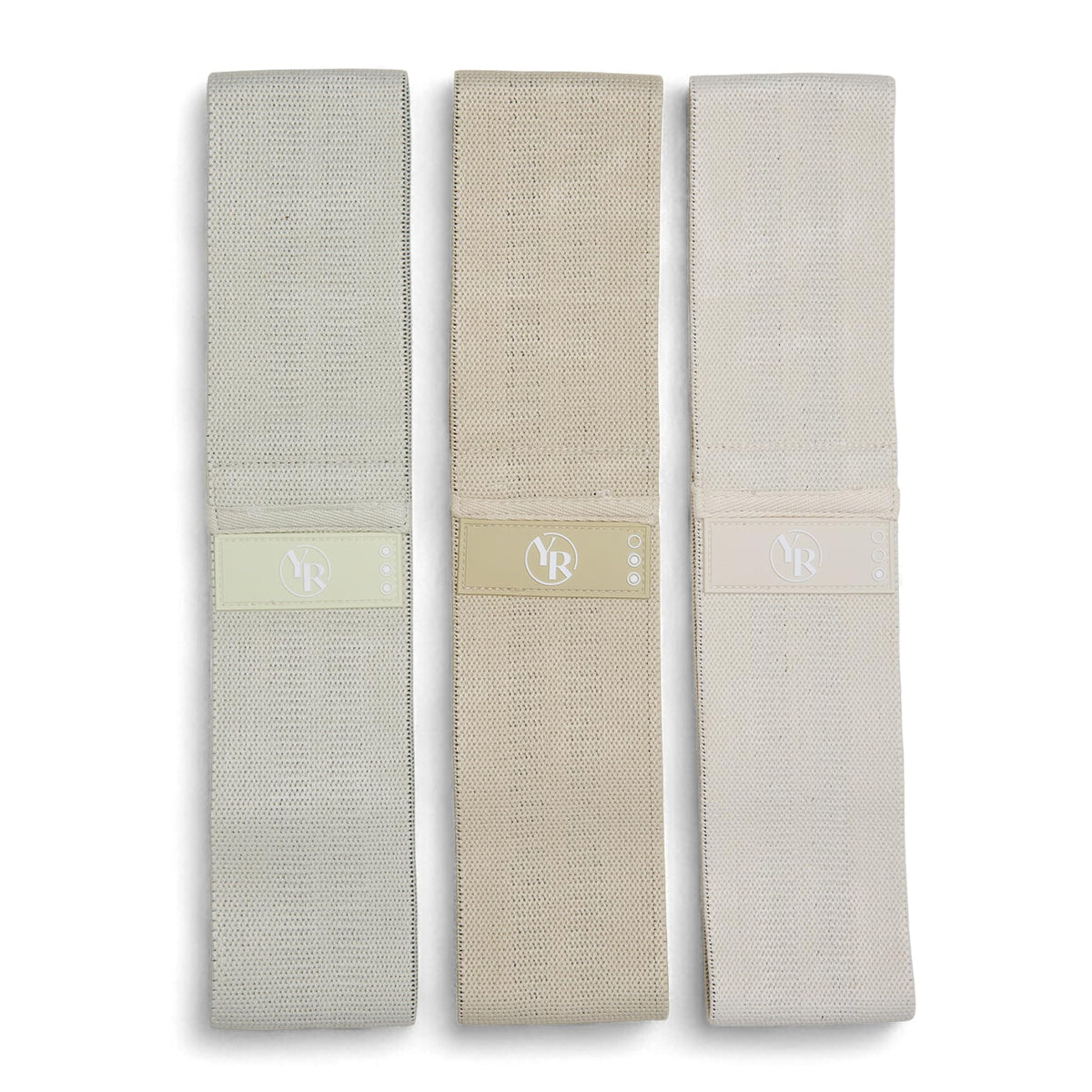 Fabric Booty Bands Set, 3 Resistance Levels for Pilates