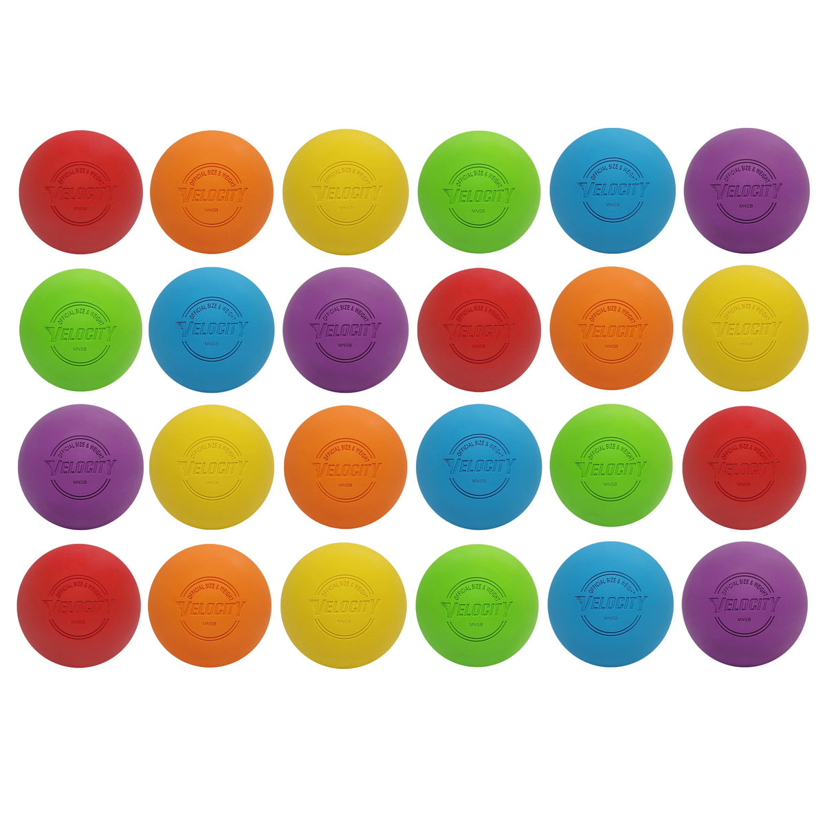 Velocity Lacrosse Balls - 1, 2, 3, 6, 12, 18, 24, 36, 60 and 120 Packs - for Practice, Official NFHS and College Approved Size