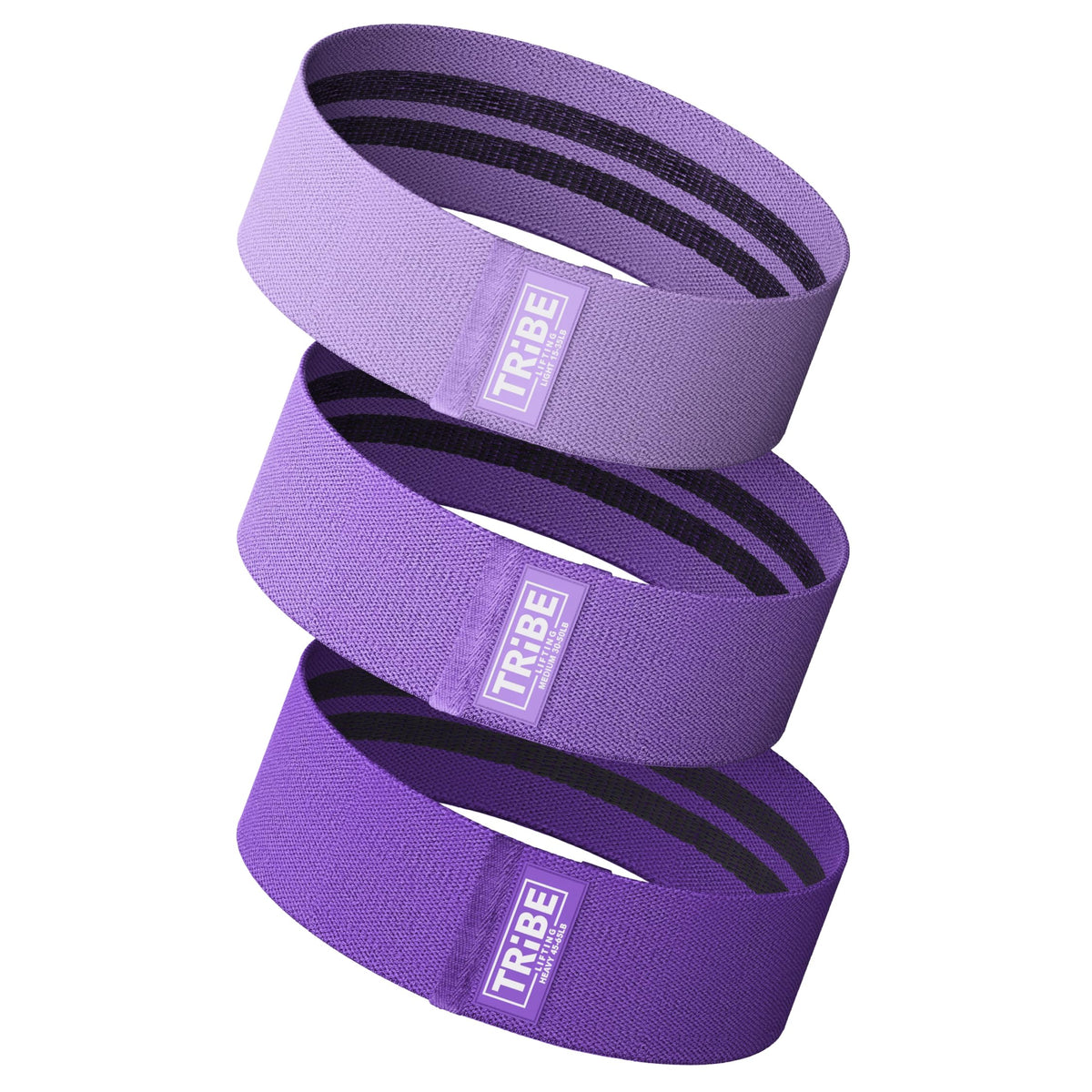 Fabric Resistance Bands for Working Out, 3-Pack for Legs and Glutes