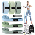 HIMESPORNER 9 PCS Fabric Resistance Bands Set for Working Out
